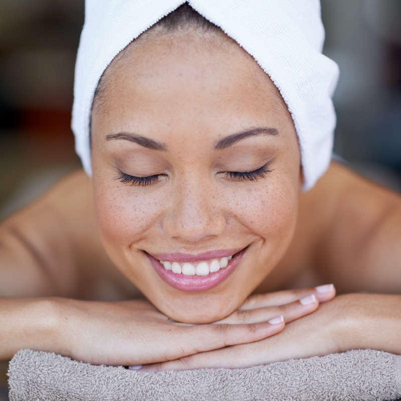 Calm water feature in the spa